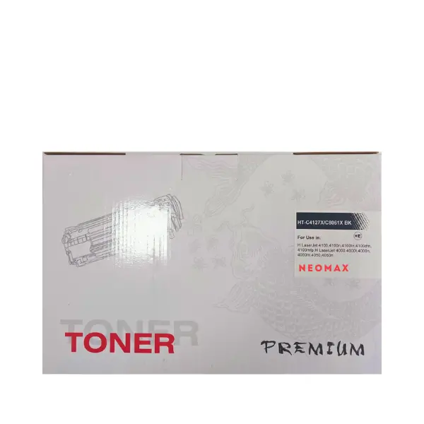 УНИВЕРСАЛНА КАСЕТА ЗА HP Laserjet 4000/4000N/4000NT/4050/4100 - HIGH CAPACITY - C4127X / C8061X - Black - PN HT-C4127X - NEOMAX