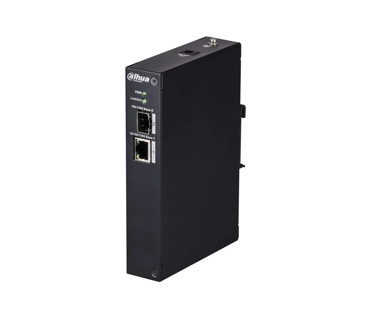 Конвертор Dahua PFS3102-1T, 1xGbE, 1x 100/1000M SFP слот, индустриален, DC 12V