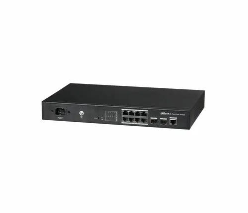 Switch Dahua PFS4210-8GT-150, 8xGE RJ45 PoE+, 2xGE SFP, 150W, Layer 2 - 2