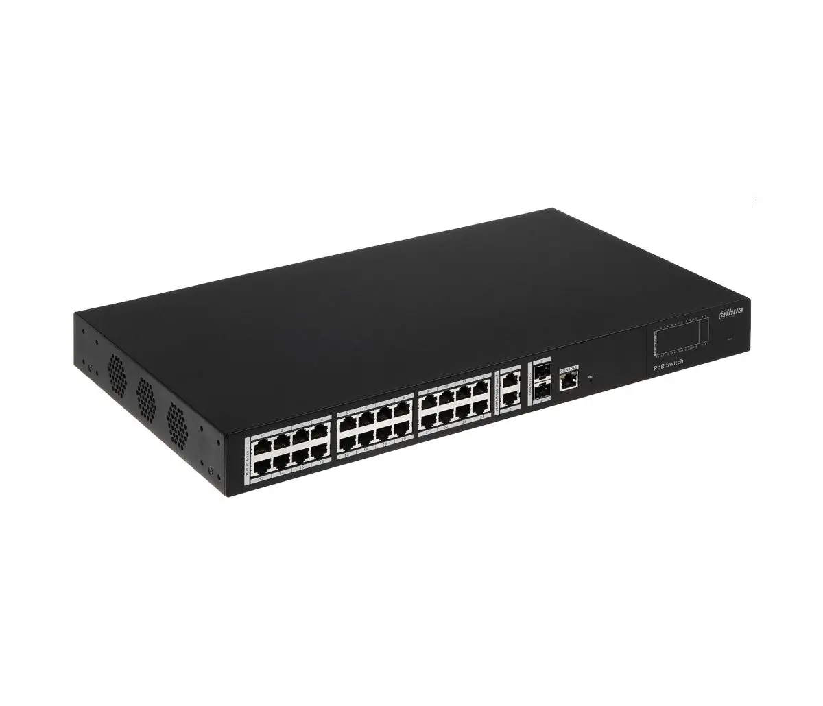 Комутатор Dahua PFS4228-24P-370, 24FE PoE+2GE SFP, Web управляем, 370W - image 2