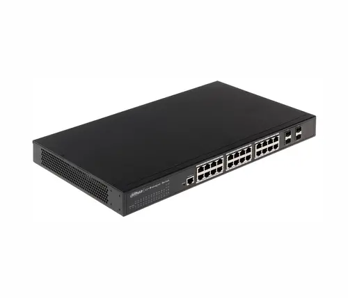 Комутатор Dahua PFS5424-24T, 20GE+4GE SFP(combo), L2+, Web, SNMP, CLI - image 1