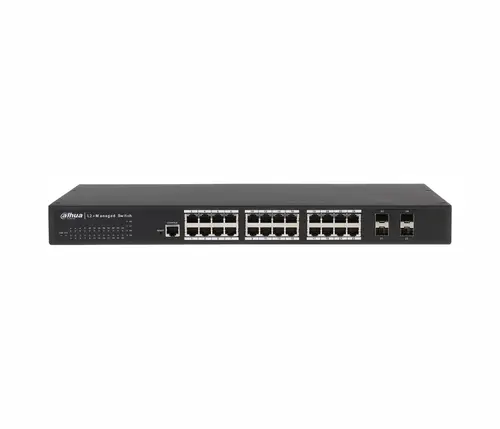 Комутатор Dahua PFS5424-24T, 20GE+4GE SFP(combo), L2+, Web, SNMP, CLI - image 2