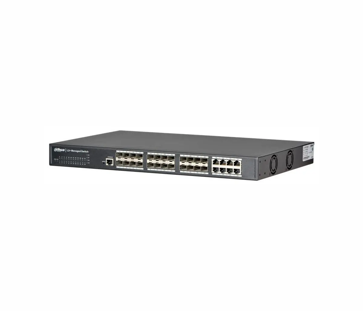 Комутатор Dahua PFS5924-24X, 24xSFP слота, 8xGbE, L2+ управляем - image 1