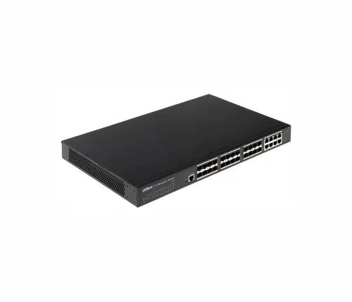 Комутатор Dahua PFS5924-24X, 24xSFP слота, 8xGbE, L2+ управляем
