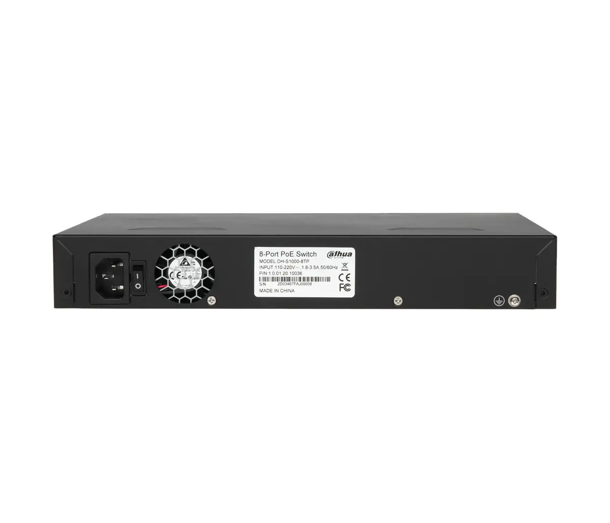 Switch Dahua S1000-8TP, 8FE PoE, 1GE, 1xSFP slot, Hi-PoE, 120W - image 2