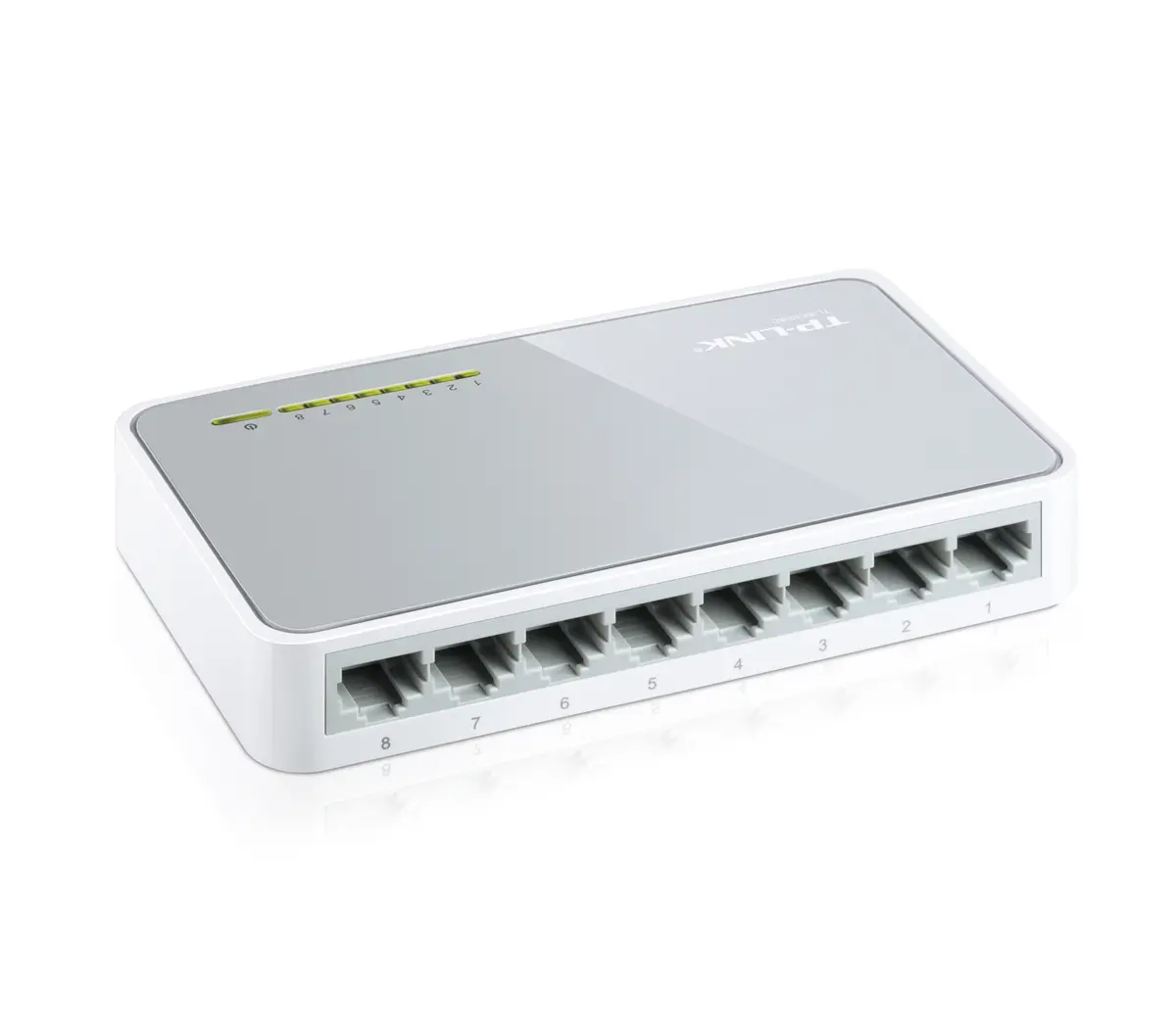 Комутатор TP-LINK TL-SF1008D, 8-порта 10/100Mbps, неуправляем, настолен