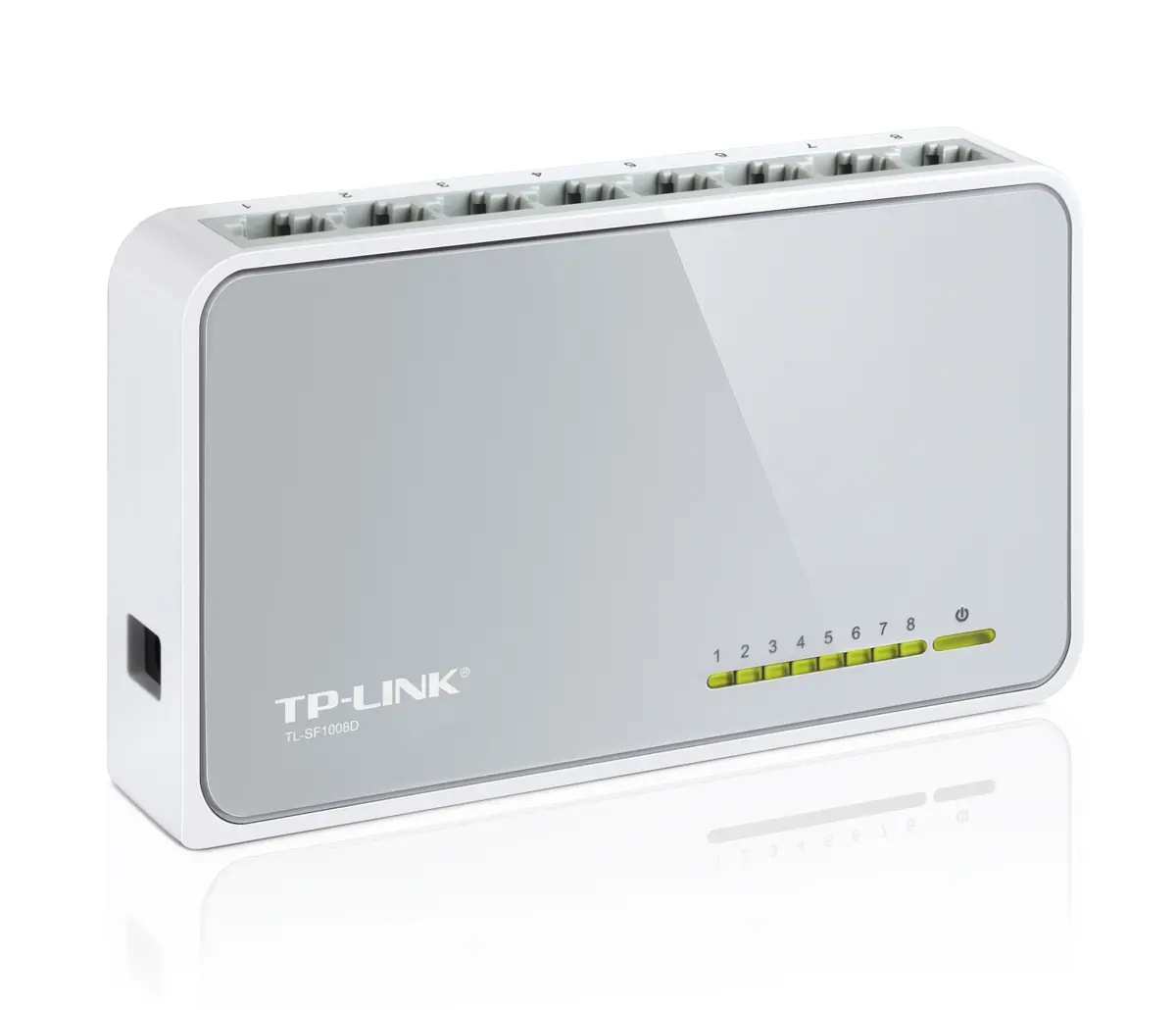 Комутатор TP-LINK TL-SF1008D, 8-порта 10/100Mbps, неуправляем, настолен - image 1