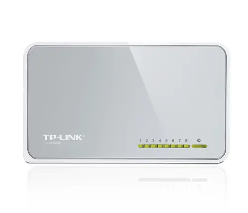 Комутатор TP-LINK TL-SF1008D, 8-порта 10/100Mbps, неуправляем, настолен - image 2