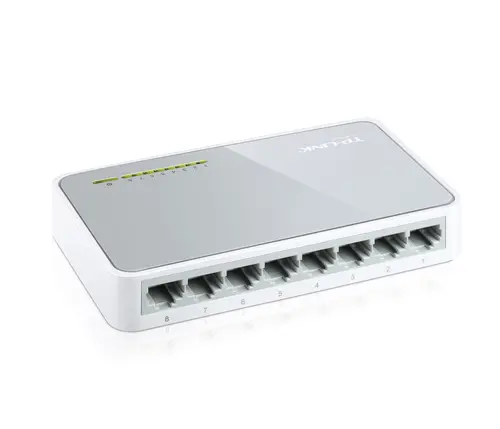 Switch TP-LINK TL-SF1008D, 8 θυρών 10/100Mbps, μη διαχειριζόμενο, επιτραπέζιο - 5