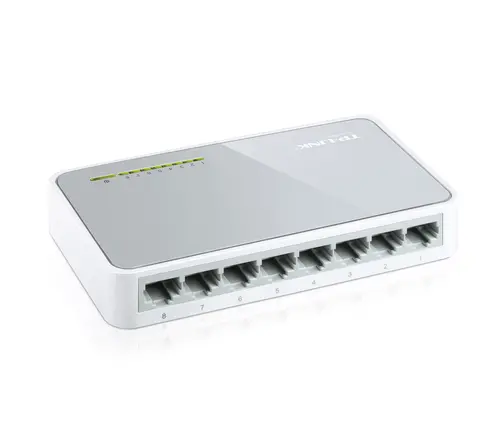 Switch TP-LINK TL-SF1008D, 8 θυρών 10/100Mbps, μη διαχειριζόμενο, επιτραπέζιο - 1