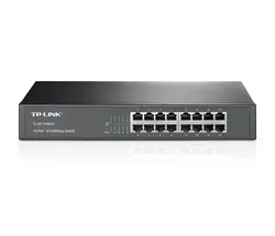 Комутатор TP-LINK TL-SF1016DS, 16-порта 10/100M, неуправляем, за монтаж в шкаф,