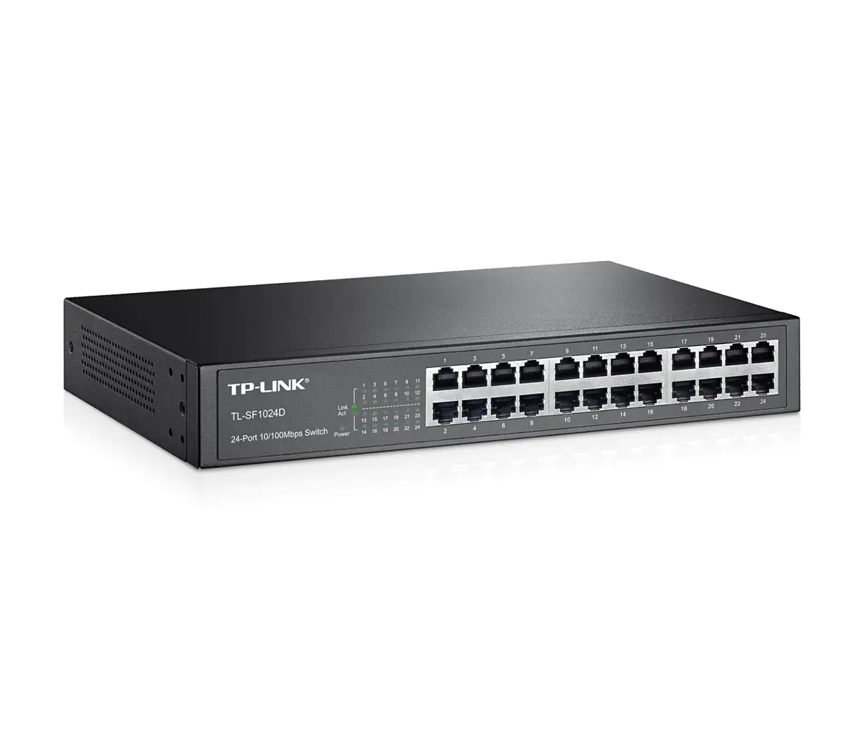 Комутатор TP-LINK TL-SF1024D, 24-портa 10/100M, неуправляем, за монтаж в шкаф - image 1