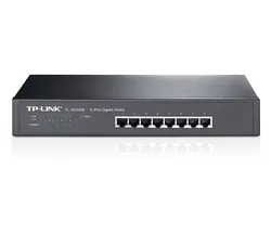 Комутатор TP-LINK TL-SG1008, 8x10/100/1000Mbps RJ45 порта, неуправляем, за шкаф