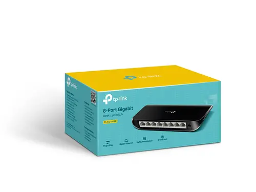 Комутатор TP-LINK TL-SG1008D, 8 x 10/100/1000Mbps RJ45 порта, неуправляем - image 5