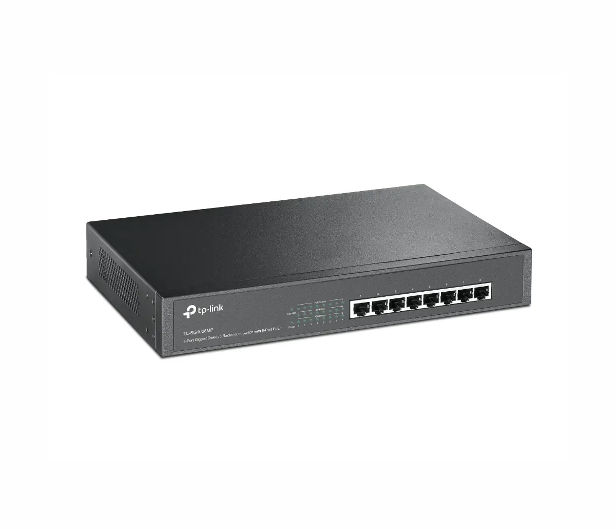 Комутатор TP-LINK TL-SG1008MP, 8х GbE RJ45 PoE+ порта, 126W макс., Desktop/Rack - image 1