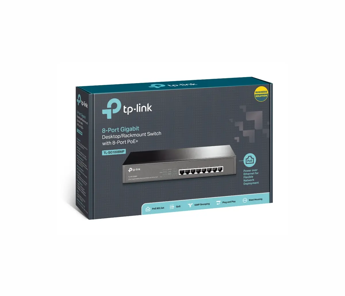 Комутатор TP-LINK TL-SG1008MP, 8х GbE RJ45 PoE+ порта, 126W макс., Desktop/Rack - image 2