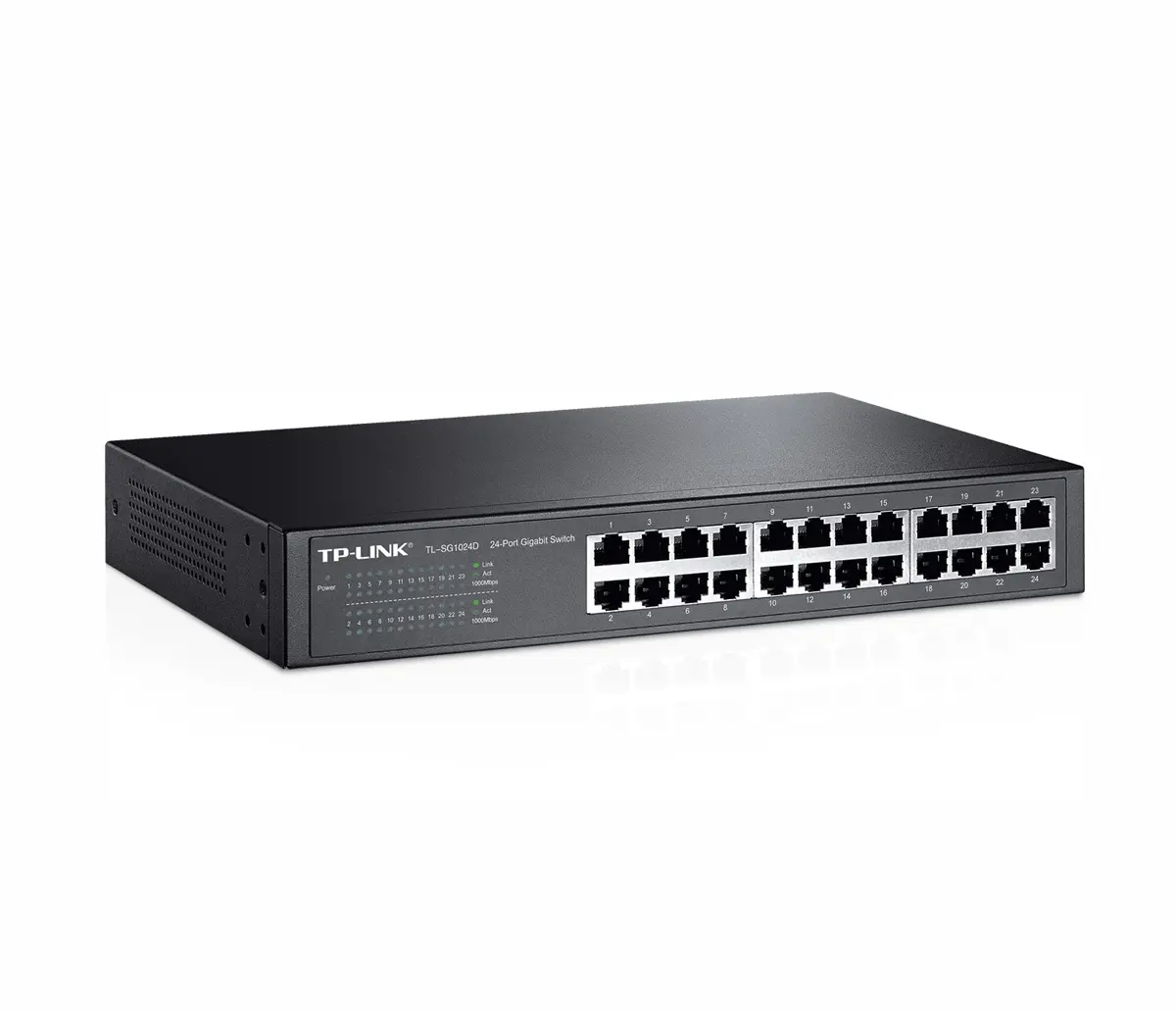 Комутатор TP-Link TL-SG1024D, 24x 10/100/1000M RJ45 ports, metal - image 1