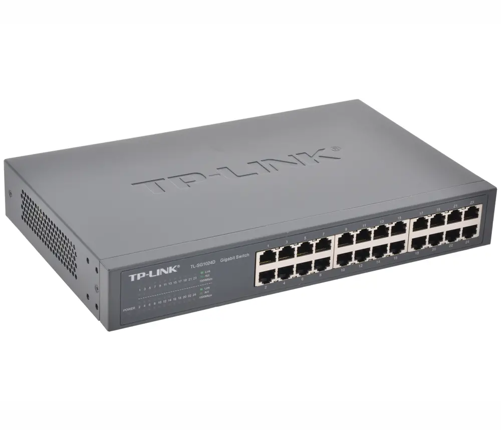 Комутатор TP-Link TL-SG1024D, 24x 10/100/1000M RJ45 ports, metal - image 3