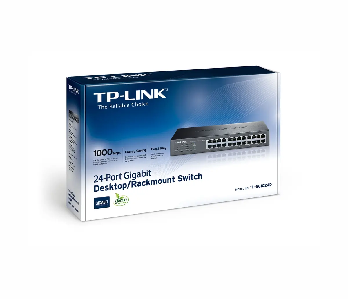 Комутатор TP-Link TL-SG1024D, 24x 10/100/1000M RJ45 ports, metal - image 4