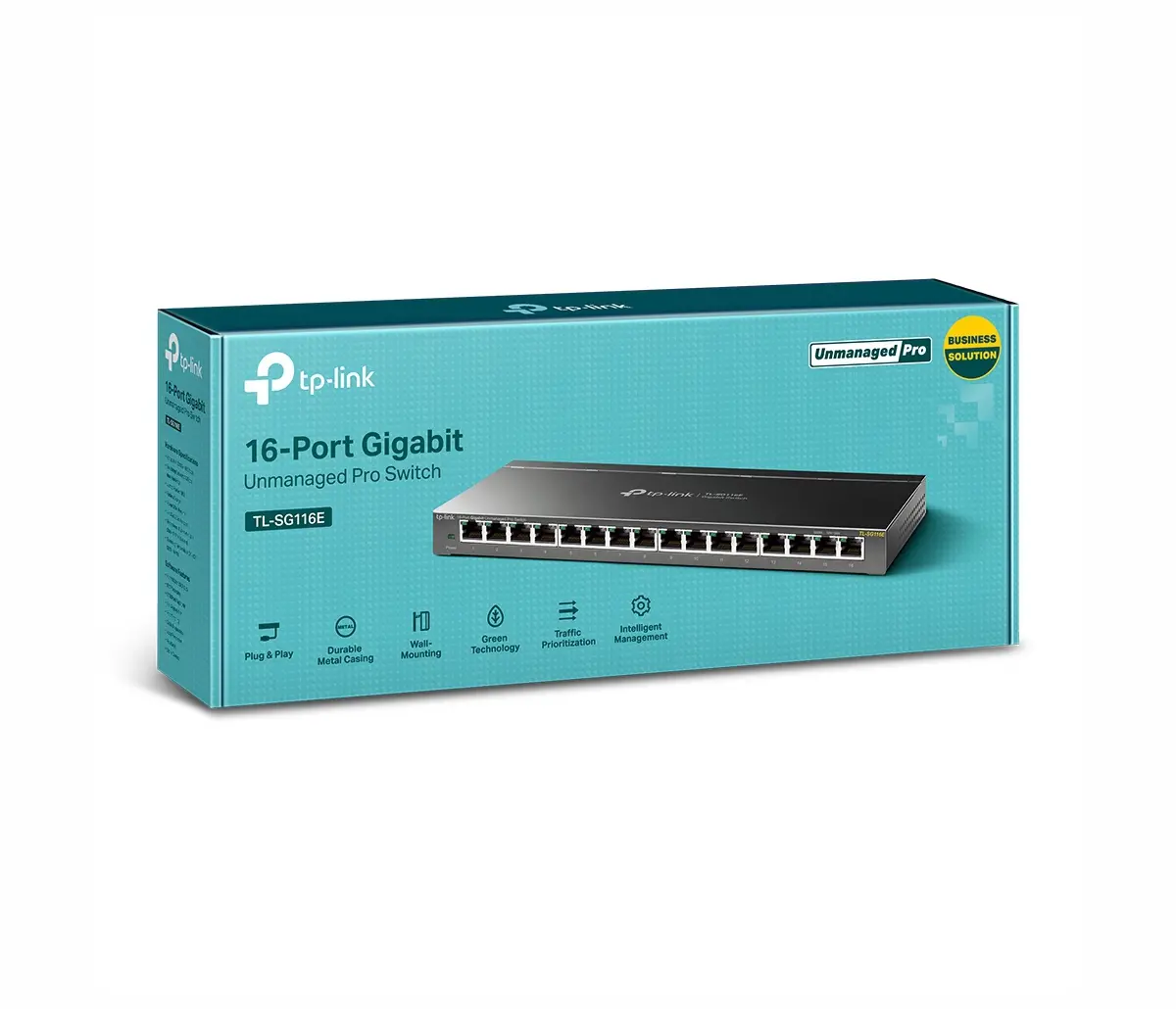 Комутатор TP-LINK TL-SG116E, 16x GbE портa, неуправляем, до 32 VLANs - image 2