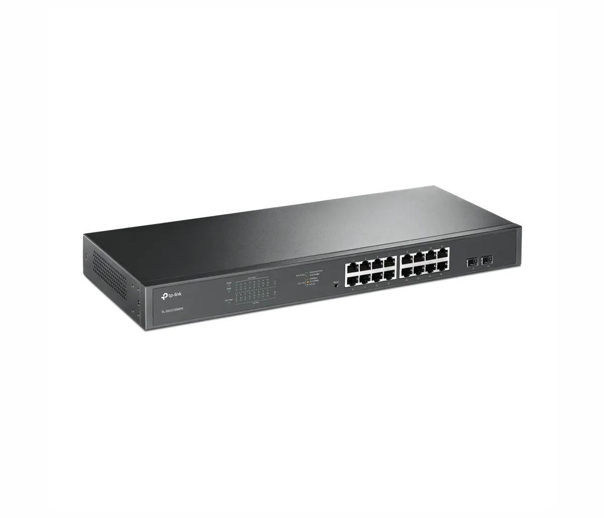Комутатор TP-LINK TL-SG1218MPE, 16х GbE RJ45 PoE+ порта, 2x SFP порта, 192W макс - image 1
