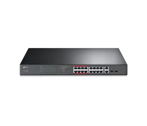 Switch TP-LINK TL-SL1218MP, 16xFE θύρες, 2xGbE, 2xSFP, μη διαχειριζόμενο, PoE - 1