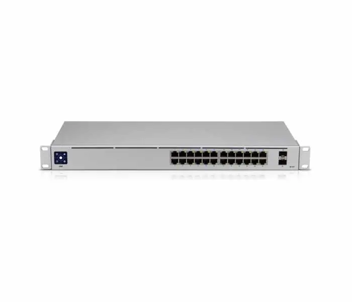 Switch Ubiquiti USW-24, 24x Gbit, 2xSFP sloturi, L2 gestionabil, 1.3" disp. color - image 1