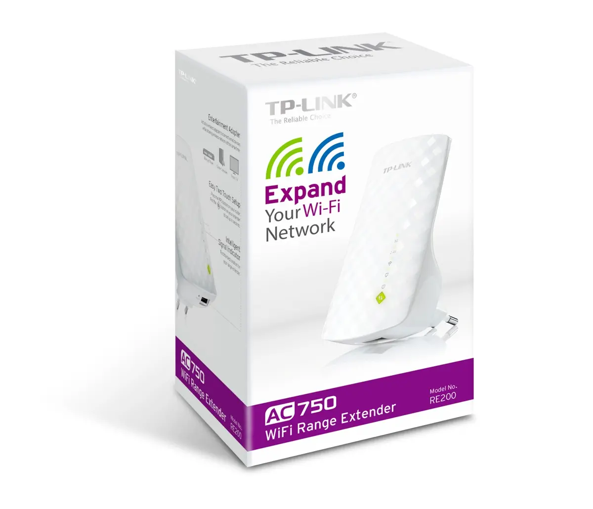 Удължител на обхват TP-LINK RE200, AC750, двулентов - image 3