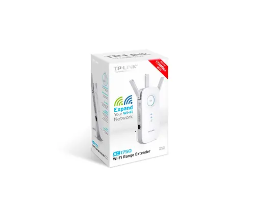 Extender de acoperire TP-LINK RE450, AC1750, dual-band, 1xGbit port, 3 antene externe - 4