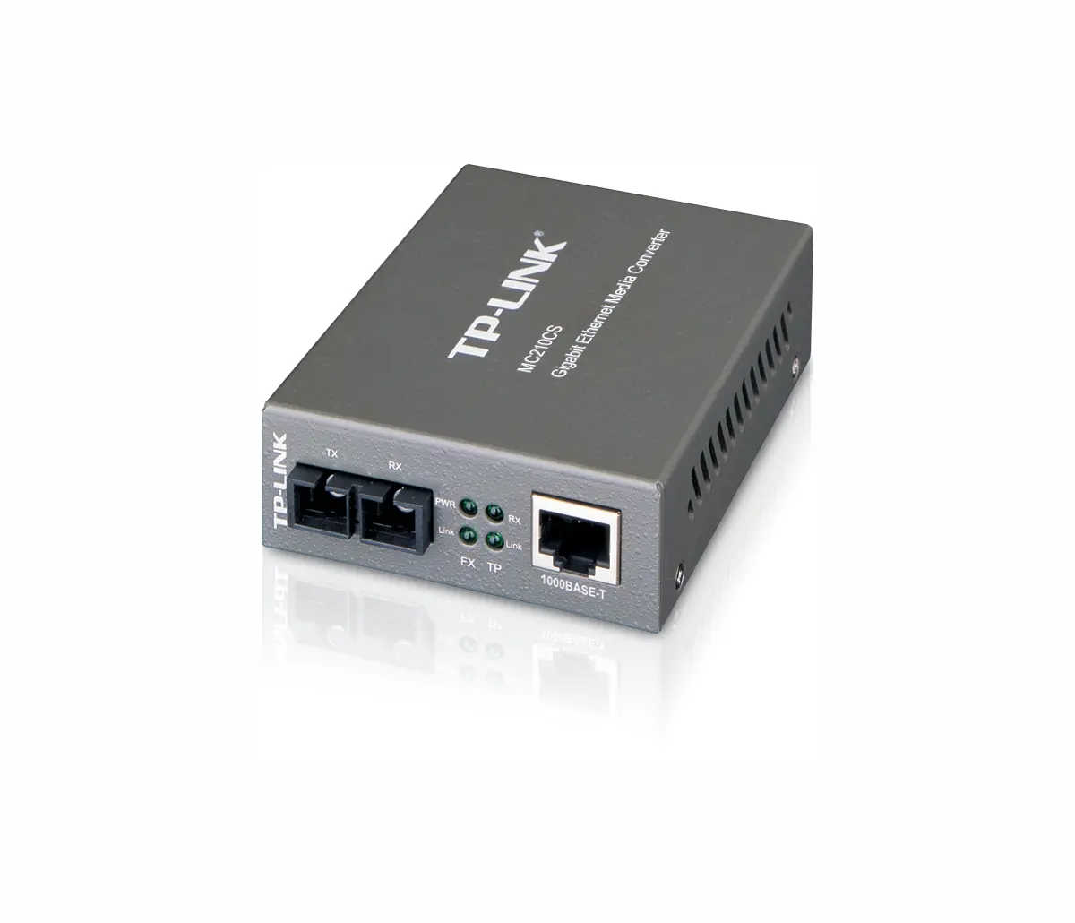 Convertor TP-LINK MC210CS, 1000Mbps RJ45 la fibră 1000Mbps SM SC, 15km