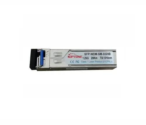 Оптичен модул Optone SFP-WDM-SM-0220B, 1.25G, T1310/R1550nm, LX, 20km, DDM, LC