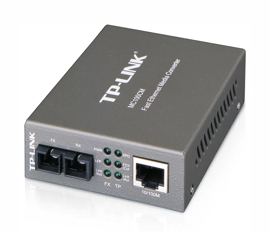 Μετατροπέας TP-LINK MC100CM, 10/100Mbps RJ45 σε οπτική ίνα 100Mbps MM SC, 2km