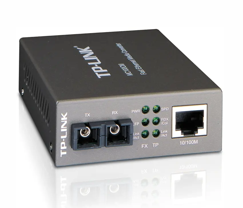 Convertor TP-LINK MC100CM, 10/100Mbps RJ45 la fibră optică 100Mbps MM SC, 2km - image 1