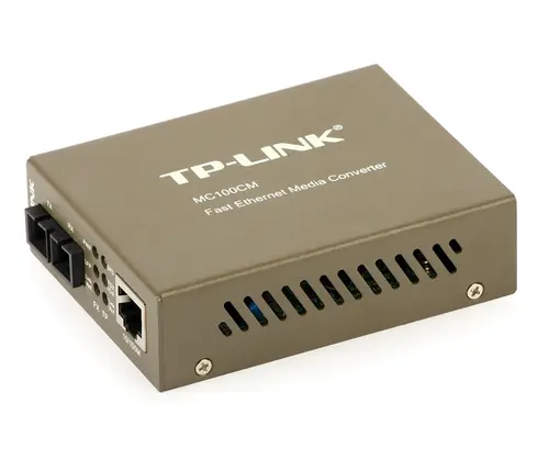 Convertor TP-LINK MC100CM, 10/100Mbps RJ45 la fibră optică 100Mbps MM SC, 2km - 4