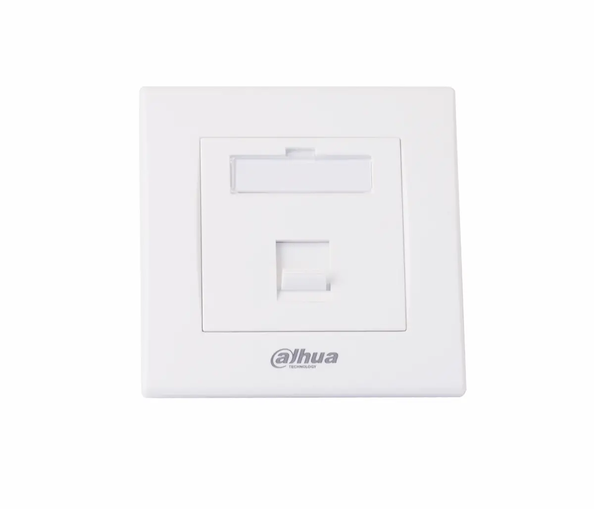 Panou frontal Dahua PFM971-1, 86x86, pentru inserții 1x RJ45, alb