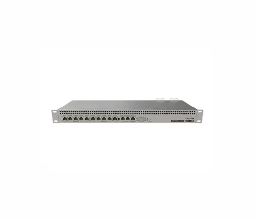 Рутер MikroTik RB1100x4, 1100AHx4, 1.4GHz, 1GB, 13xGE, 1xRS232, 1U