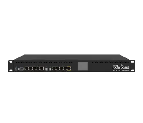 Рутер MikroTik RB3011UiAS-RM, 1.4GHz, 1GB, 10xGE, 1xSFP, PoE in/out, USB 3.0