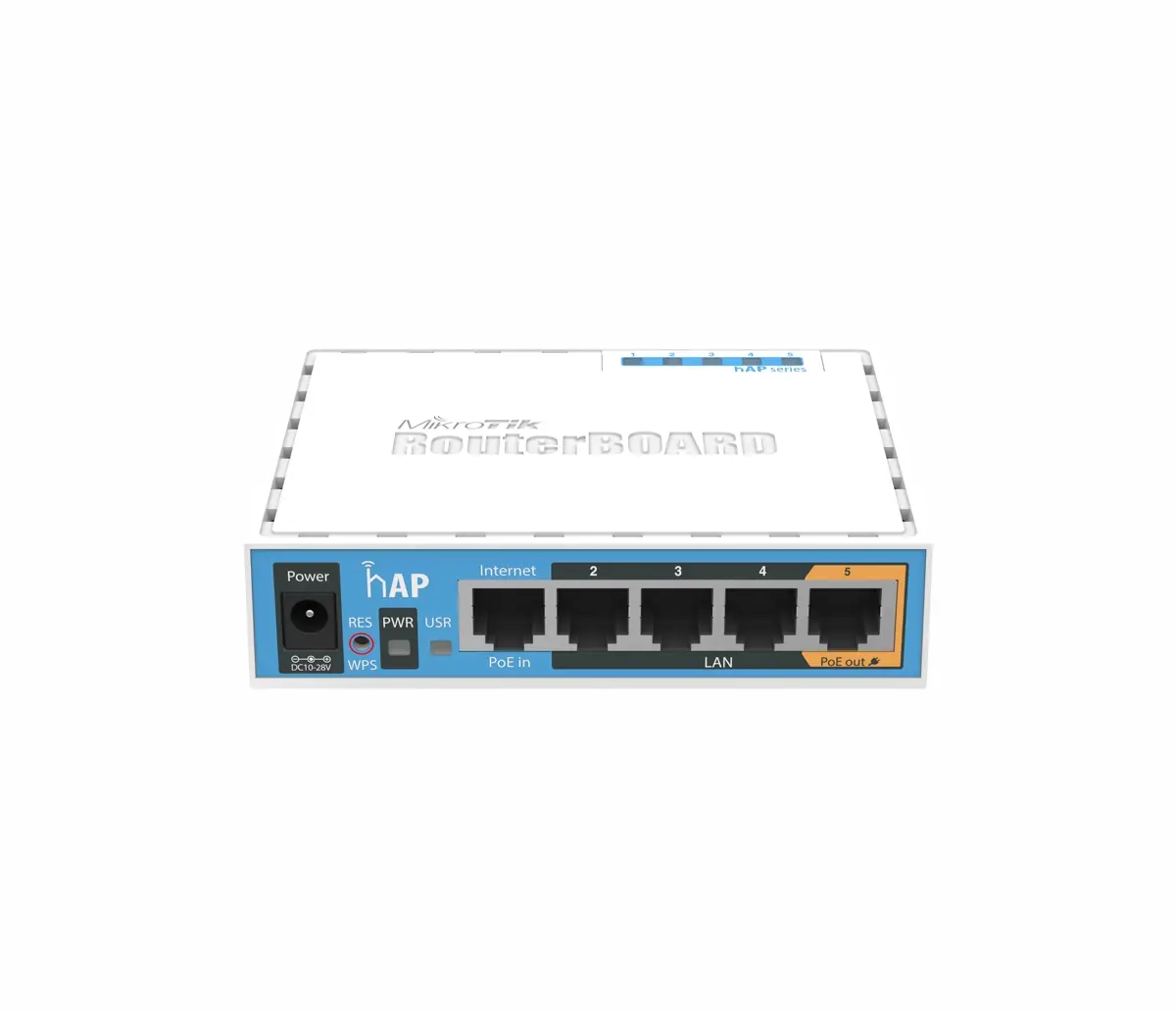 Router wireless MikroTik RB951Ui-2nD, hAP, 650MHz, 64MB, 5xFE, USB