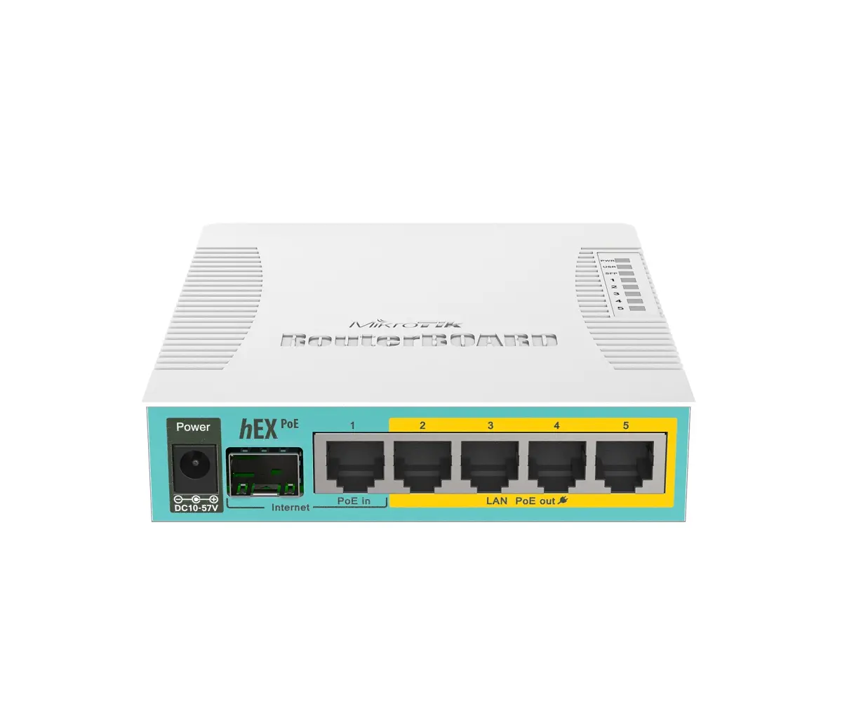 Рутер MikroTik RB960PGS, hEX PoE, 800MHz, 128MB, 5xGE, 1xSFP, RouterOS L4, PoE+ - image 1