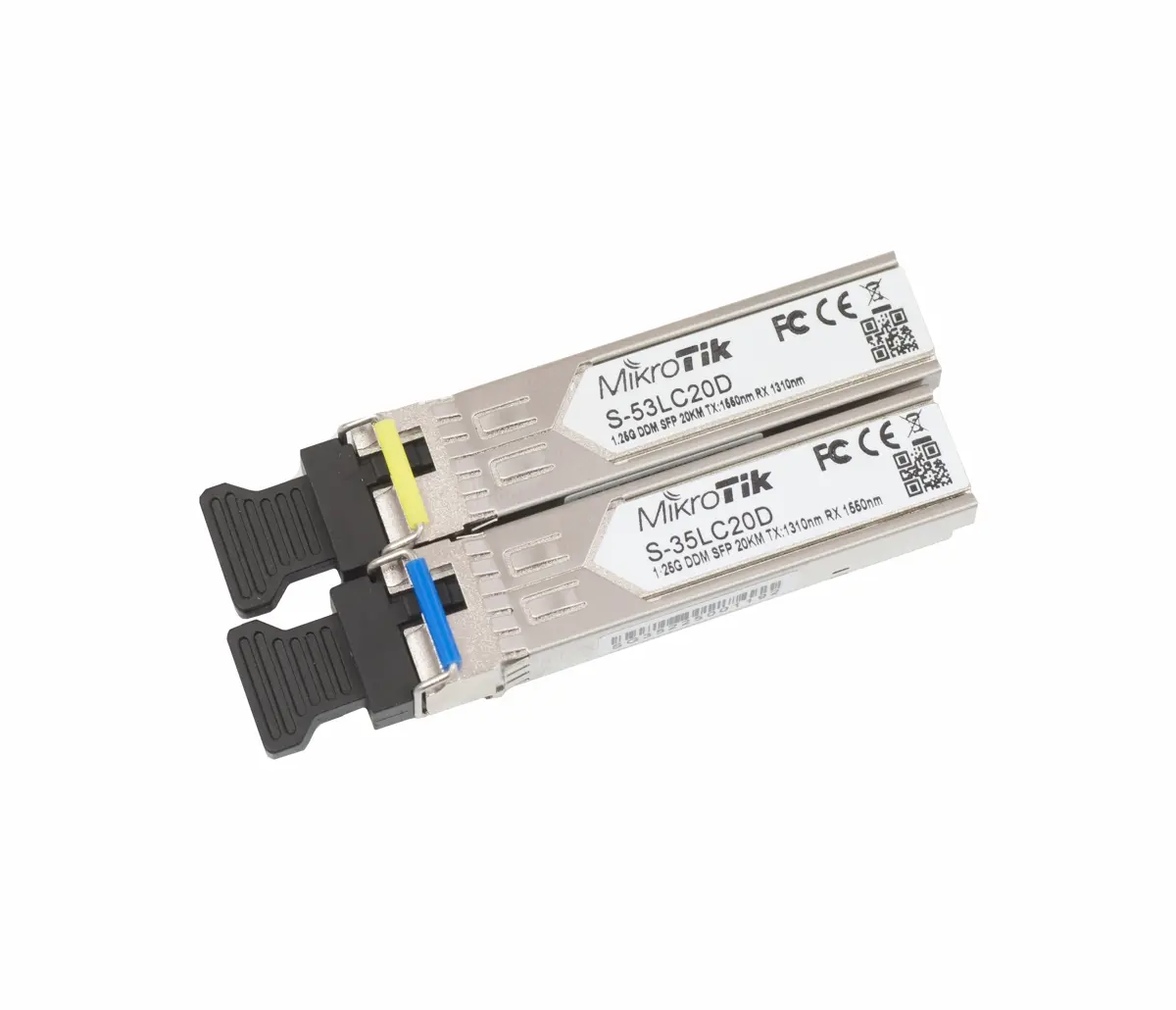 Οπτικό module MikroTik S-3553LC20D, 1.25G SFP, SM, 20km 1310nm/1550nm, 2τμχ