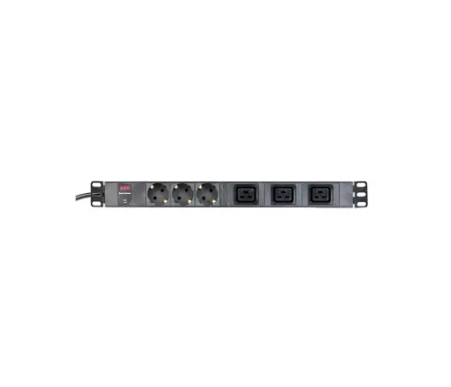 Πολύπριζο AEG PDU 16-2, 3x γειωμένες υποδοχές GE, 3x IEC320 C19 (16 A), για τοποθέτηση σε rack - 4