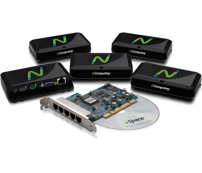 Τερματικό NComputing X550, εικονικός thin client για 5 χρήστες - image 1