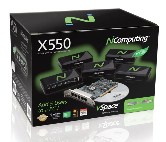 Τερματικό NComputing X550, εικονικός thin client για 5 χρήστες - image 3