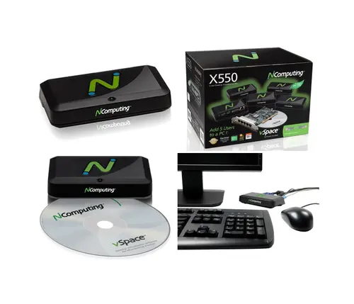 Terminal NComputing X550, thin client virtual pentru 5 utilizatori - 5
