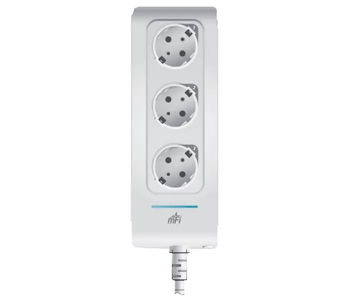 Управляем разклонител Ubiquiti mPower, 3 гнезда, WiFi свързаност, стенен монтаж - image 1