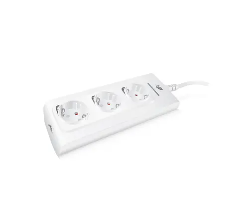 Управляем разклонител Ubiquiti mPower, 3 гнезда, WiFi свързаност, стенен монтаж