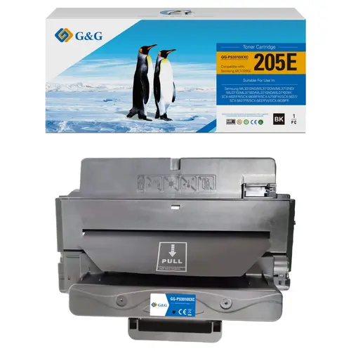 КАСЕТА ЗА SAMSUNG ML3710/SCX4833/SCX5637/SCX5737 - HIGH CAPACITY - MLT-D205E (MLTD205E) / SU951A - WITH CHIP / С ЧИП - PN NT-CS3310XXC/NT-PS3310XXC - G&G - 1