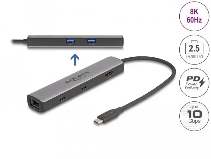 Докинг станция Delock USB 40 Gbps USB Type-C - image 1