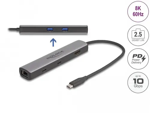 Докинг станция Delock USB 40 Gbps USB Type-C - image 1