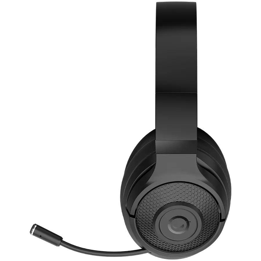 LORGAR Noah 500, Wireless Gaming headset with microphone, JL7006, BT 5.3, battery life up to 58 h (1000mAh), USB (C) charging cable (0.8m), 3.5 mm AUX cable (1.5m), size: 195*185*80mm, 0.24kg, black - image 1